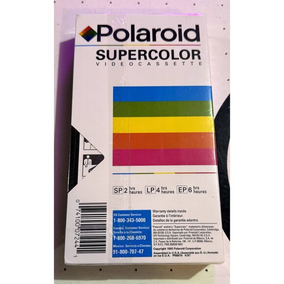 BRAND NEW Polaroid Supercolor Video Cassette Everyday Recording T-120 - Picture 2 of 4